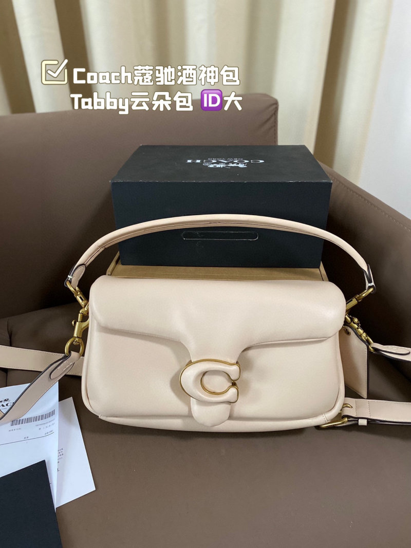 Coach Tabby Cloud Shoulder Bag - Cream