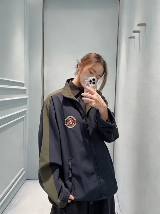 Balenciaga Oversized Track Jacket Black Olive view 3