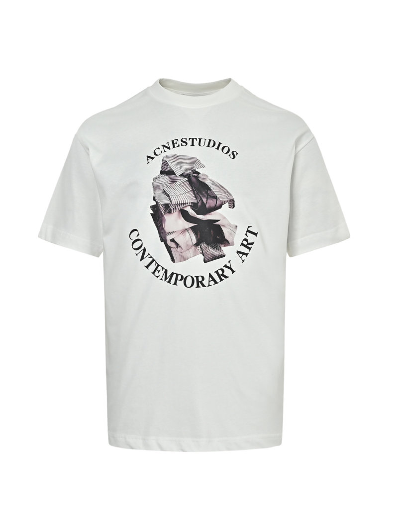 Cream Graphic Print Short Sleeve T-Shirt view