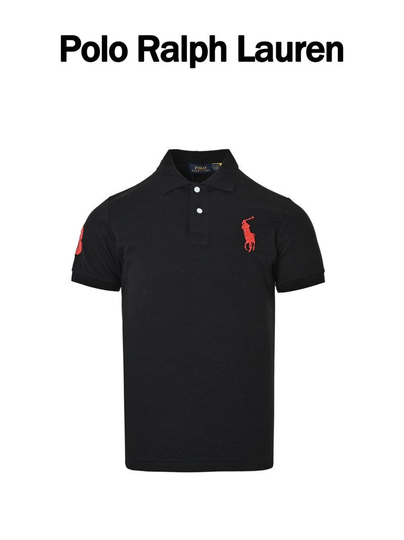 Polo Ralph Lauren Big Pony Polo Shirt Black Red view