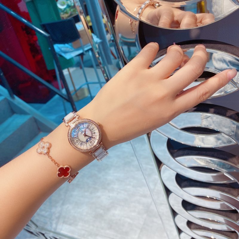 Omega Seamaster Mother-of-Pearl Diamond Bezel Rose Gold Watch view