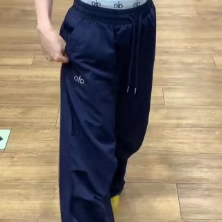 Essentials Black Wide-Leg Drawstring Pants view 3
