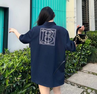 Burberry Navy Short-Sleeve Polo Shirt view 2