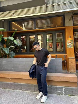 Stone Island Navy Zip Tracksuit view 4