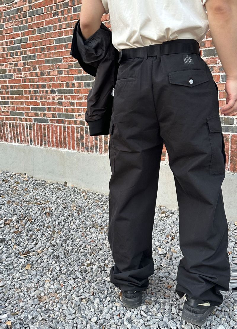 Black Cargo Pants with Utility Pockets
