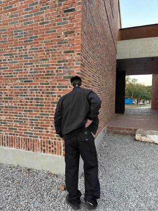 Black Cargo Pants with Utility Pockets view 7