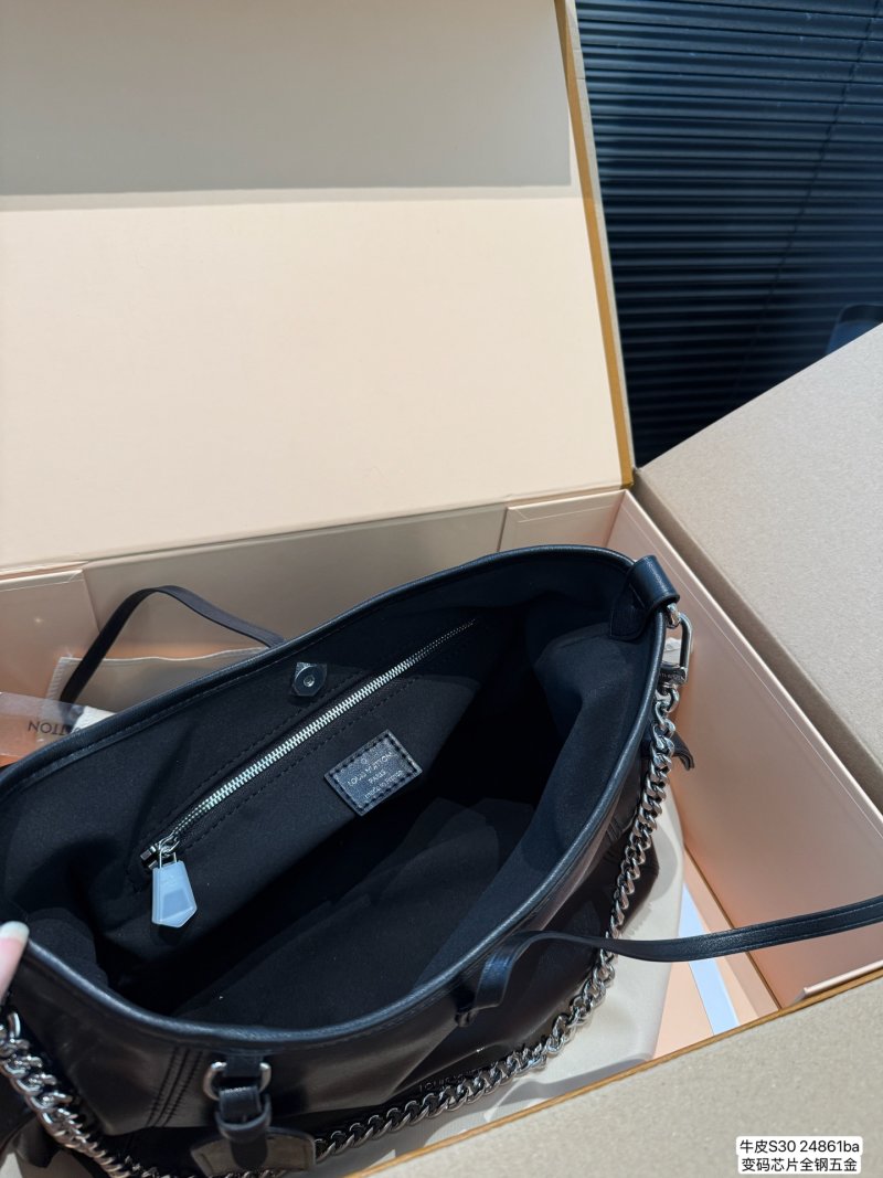 Louis Vuitton Carryall Black Leather Shoulder Bag view