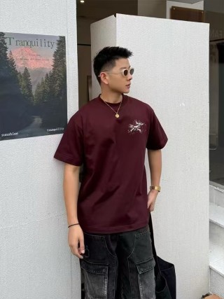 Arc'teryx Women's Short Sleeve T-Shirt Burgundy view 6
