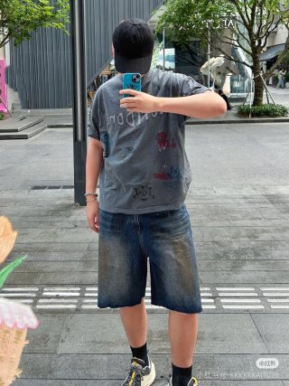 Oversized Charcoal Graphic Print Short Sleeve T-Shirt view 6