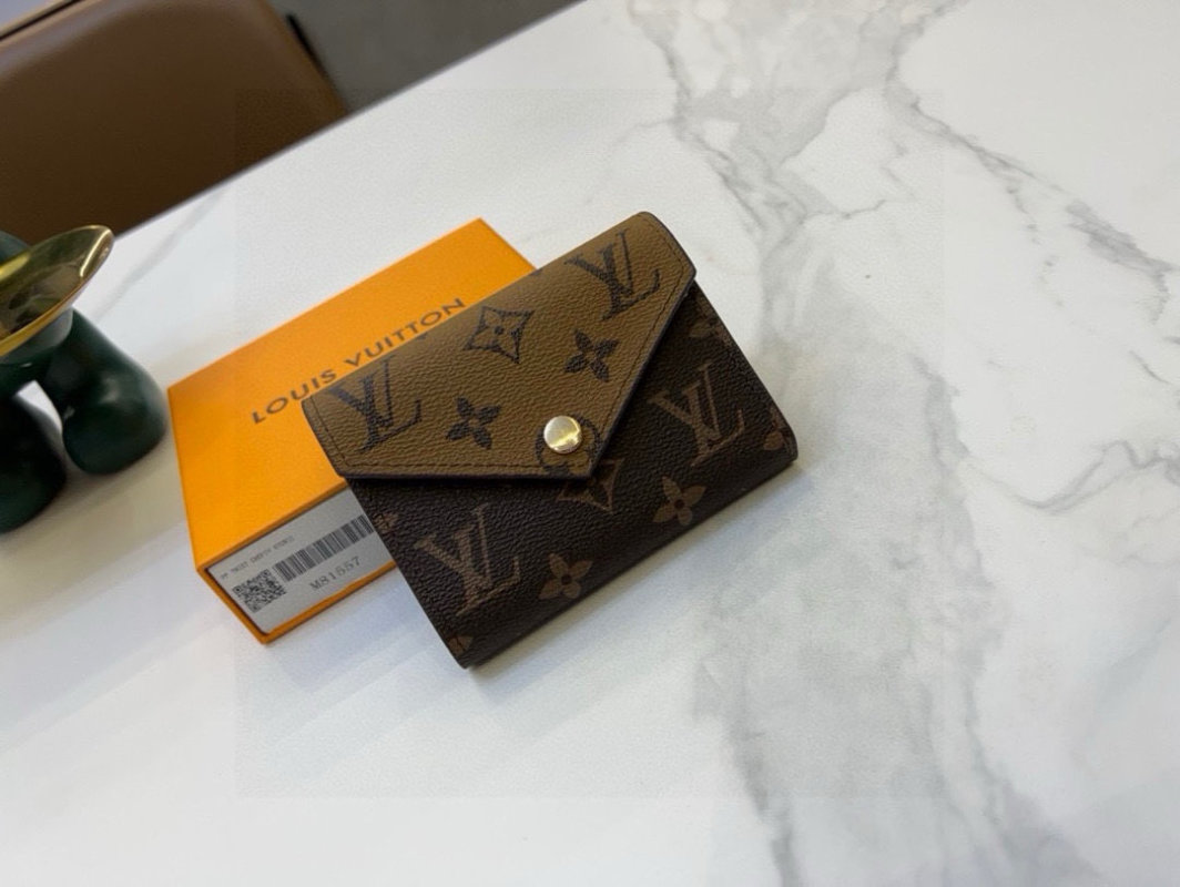 Louis Vuitton Victorine Monogram Canvas Wallet - Brown