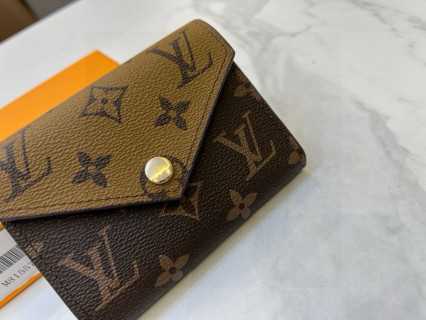 Louis Vuitton Victorine Monogram Canvas Wallet - Brown view 2