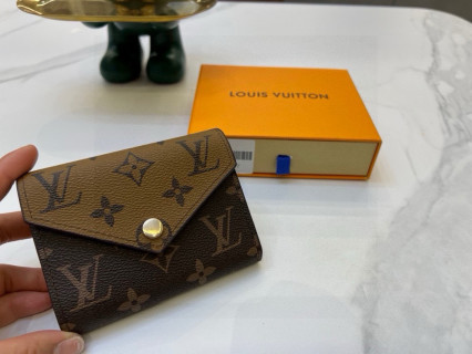 Louis Vuitton Victorine Monogram Canvas Wallet - Brown view 8