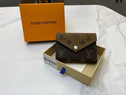 Louis Vuitton Victorine Monogram Canvas Wallet - Brown view 9
