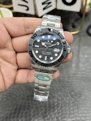 Rolex Yacht-Master 42mm Steel Black Dial Watch view 3