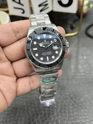 Rolex Yacht-Master 42mm Steel Black Dial Watch view 4