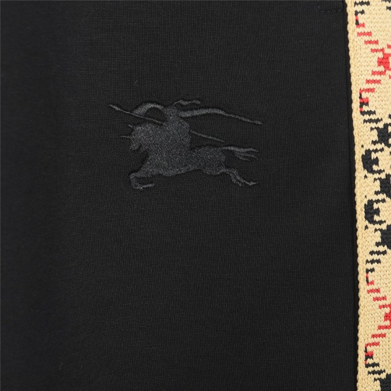 Burberry Black Equestrian Knight Shorts view
