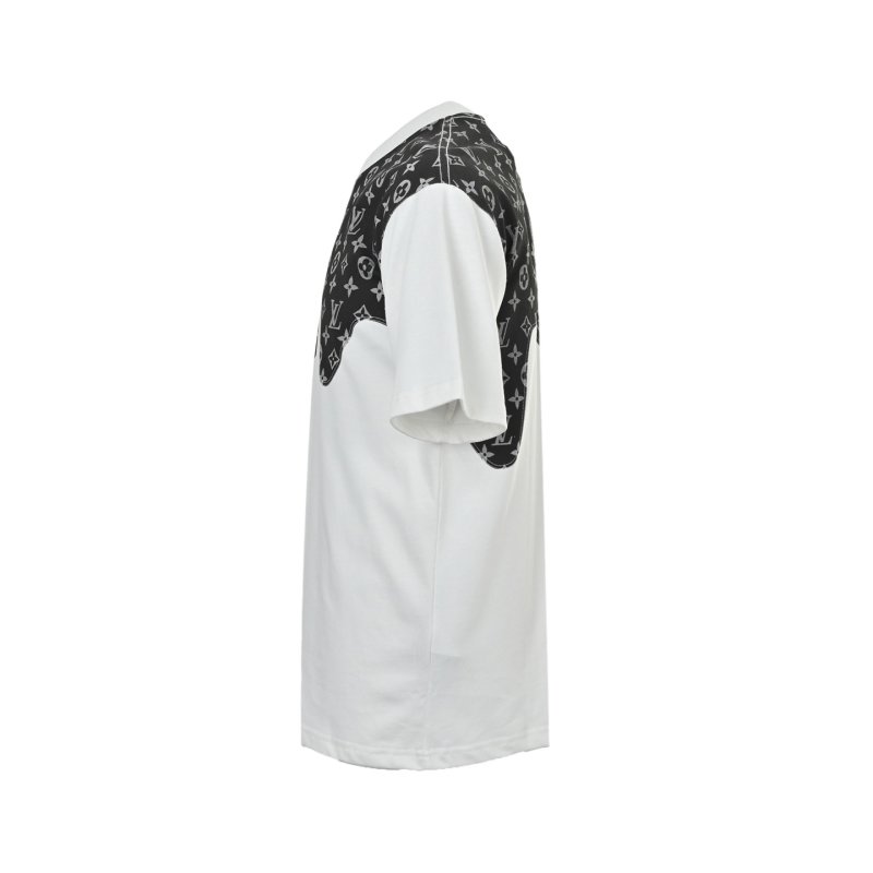 Monogram Drip Print Short Sleeve T-Shirt White view