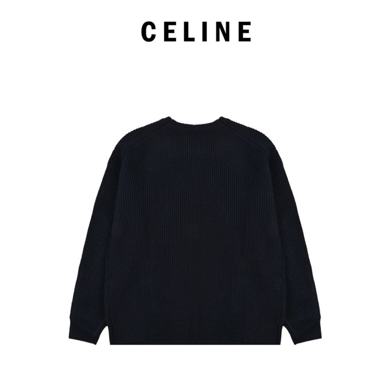 Celine 24FW Embroidered Logo Hoodie Black view