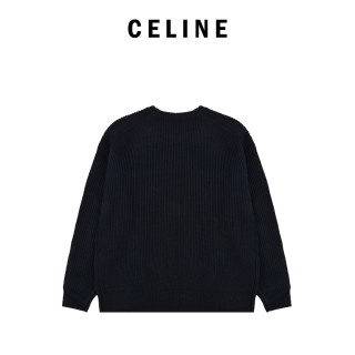 Celine 24FW Embroidered Logo Hoodie Black view 2
