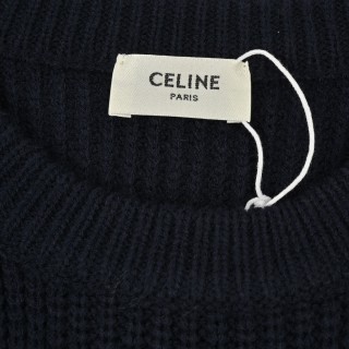 Celine 24FW Embroidered Logo Hoodie Black view 3