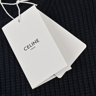 Celine 24FW Embroidered Logo Hoodie Black view 7