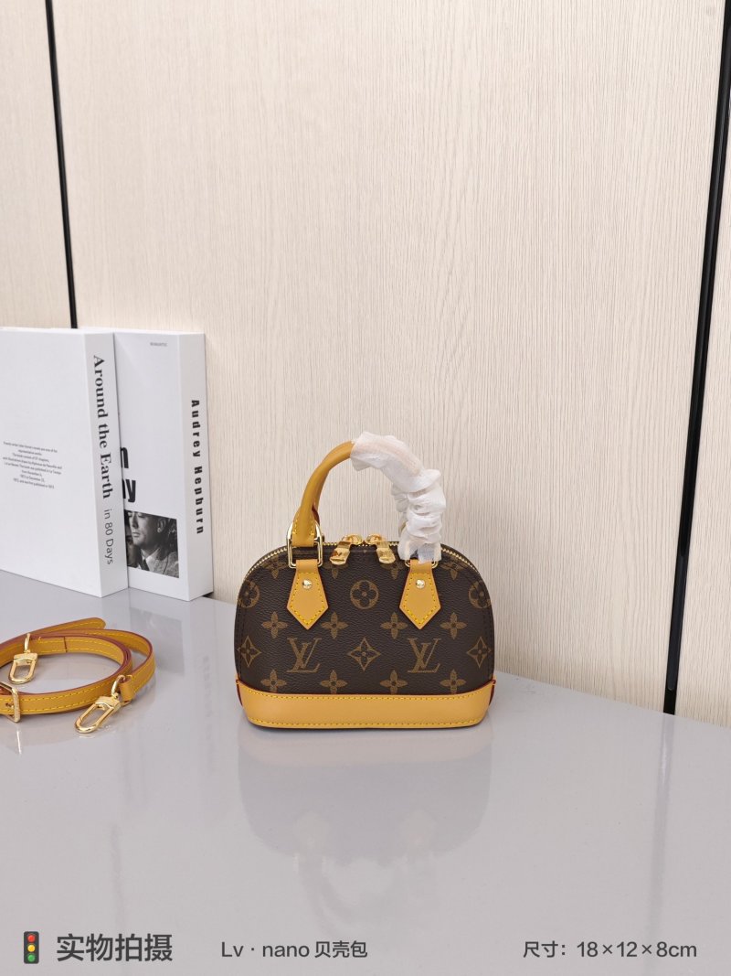 Louis Vuitton Monogram Nano Bucket Bag Brown view