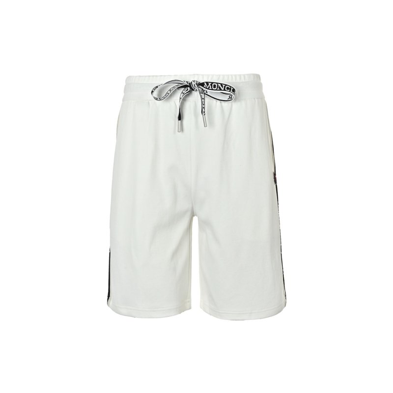 Moncler White Tape Trim Shorts view