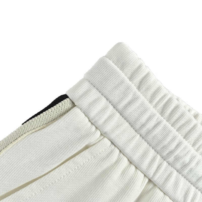 Moncler White Tape Trim Shorts view