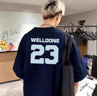 Navy Sports Number 23 Graphic T-Shirt view 2