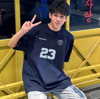 Navy Sports Number 23 Graphic T-Shirt view 3