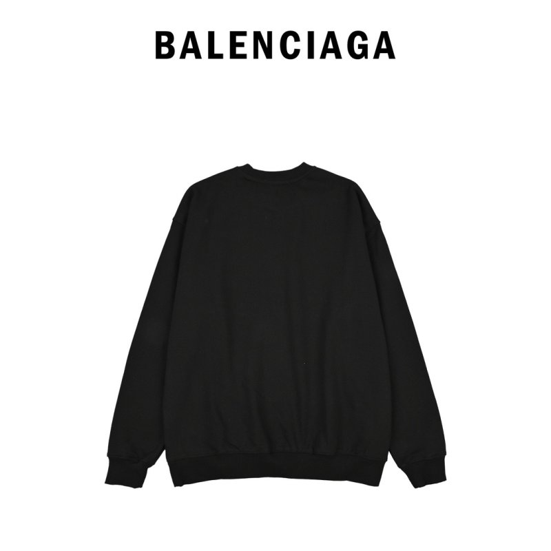 Balenciaga Black Graphic Logo Hoodie view