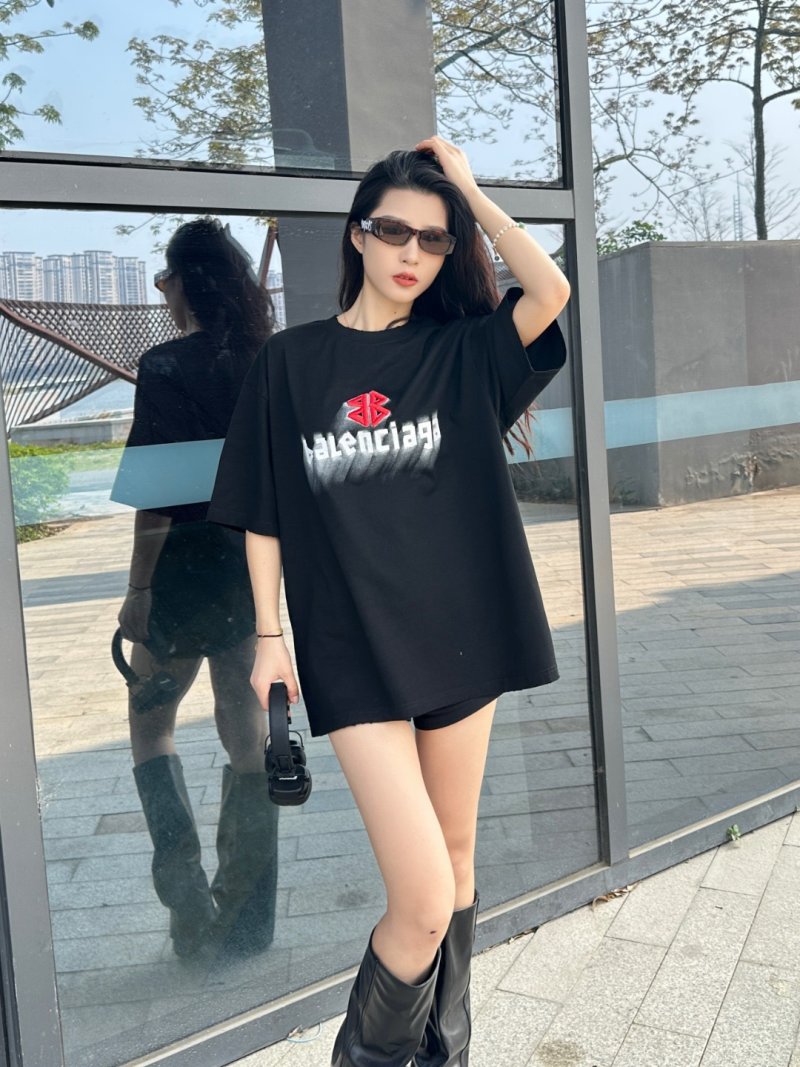 Balenciaga Black Logo Graphic T-Shirt view