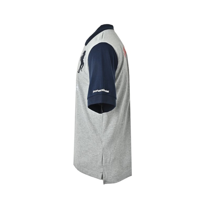 Colorblock Short Sleeve T-Shirt Grey Black view