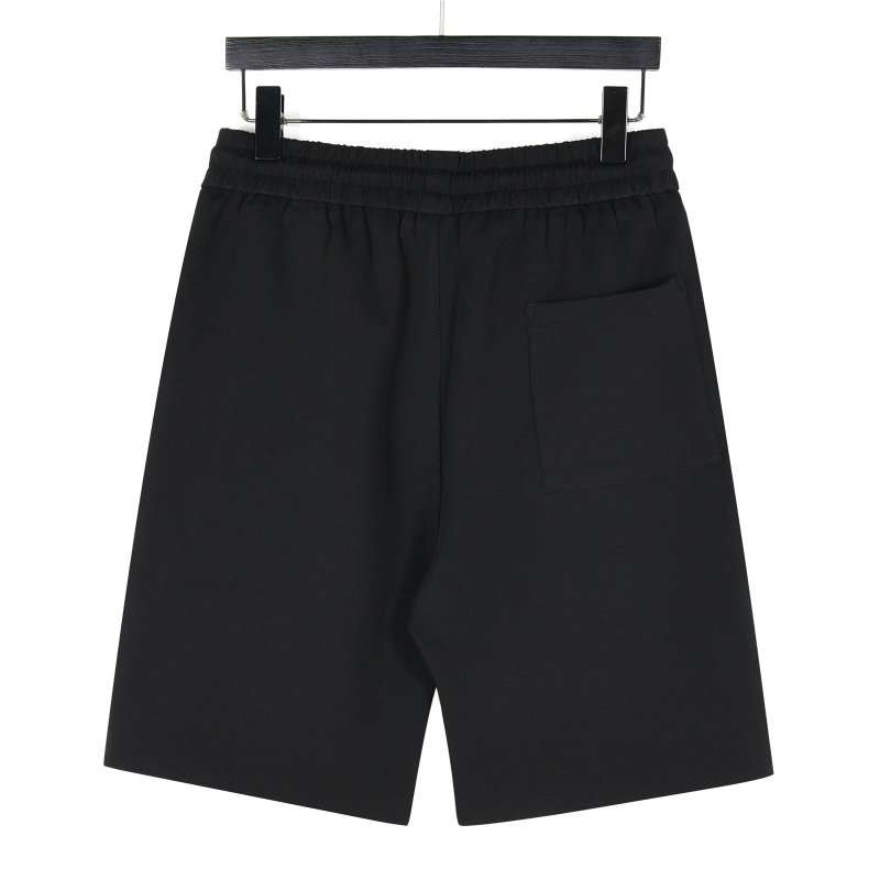 Moncler Black Shorts with Tricolour Stripe view
