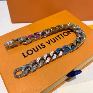 Louis Vuitton Chains Lettering Multicolor Crystal Bracelet view 5