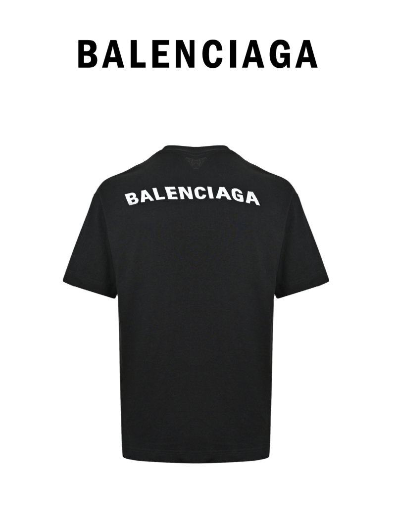 Balenciaga Black Back Logo T-Shirt view
