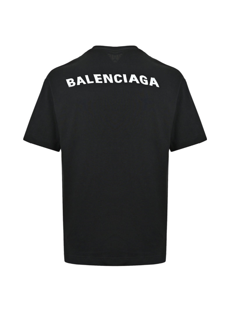 Balenciaga Black Back Logo T-Shirt view