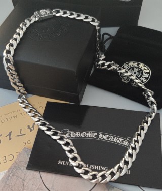 Chrome Hearts Silver Curb Chain Necklace 55cm view 2