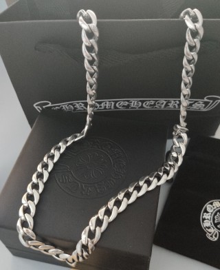 Chrome Hearts Silver Curb Chain Necklace 55cm view 3