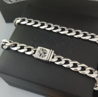 Chrome Hearts Silver Curb Chain Necklace 55cm view 4