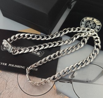 Chrome Hearts Silver Curb Chain Necklace 55cm view 6