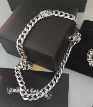 Chrome Hearts Silver Curb Chain Necklace 55cm view 7