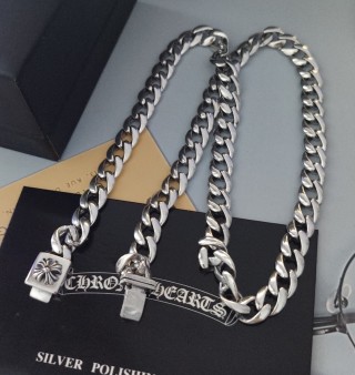 Chrome Hearts Silver Curb Chain Necklace 55cm view 8