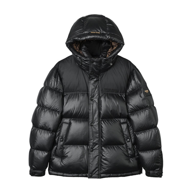 Black Puffer Down Jacket – Oversized Fit Winter Coat view