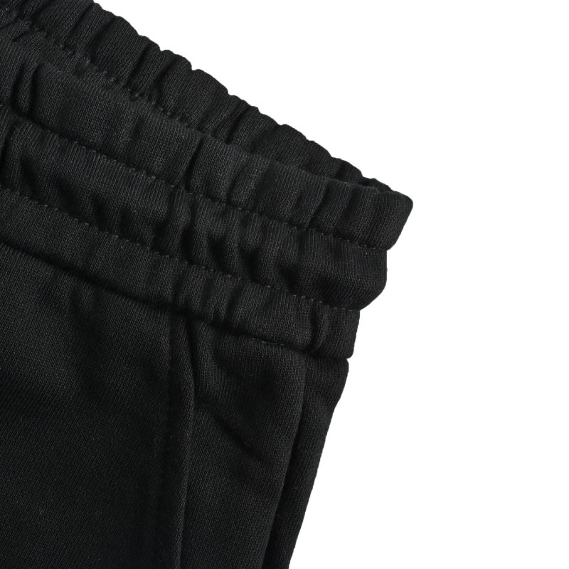 Gucci Black Drawstring Shorts with Logo Print view