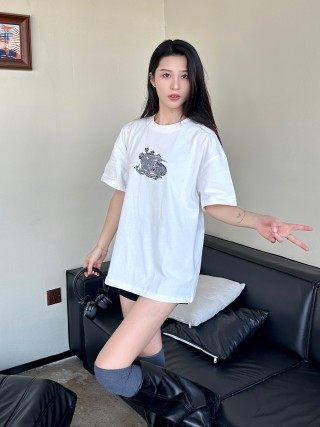White Dragon Graphic Short Sleeve T-Shirt view 6