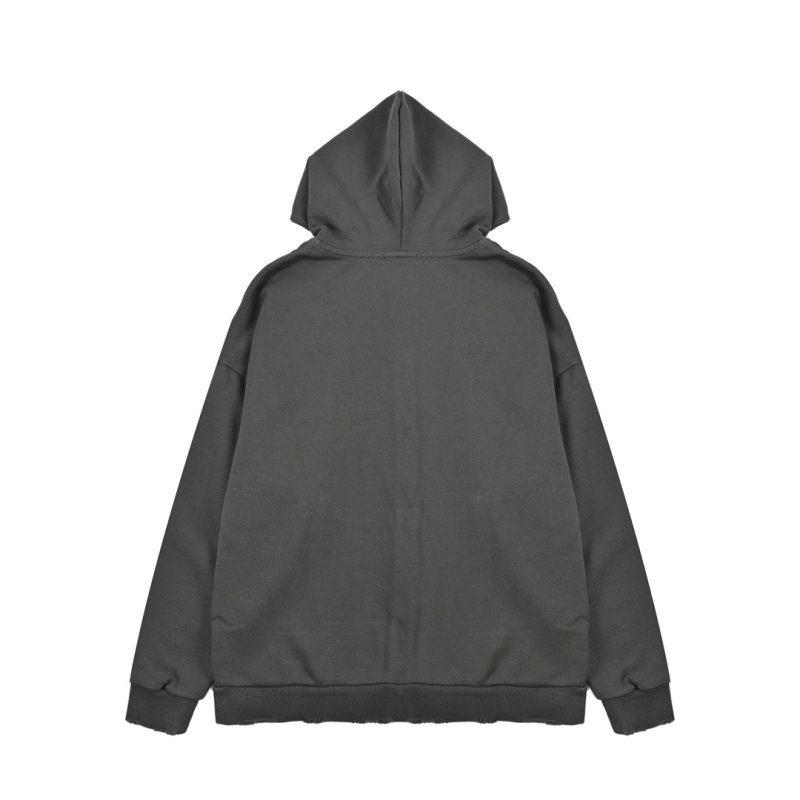Balenciaga Black Logo Zip Hoodie Jacket view