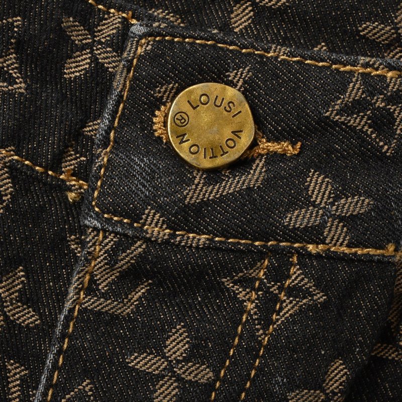 Louis Vuitton Monogram Black Denim Jeans view