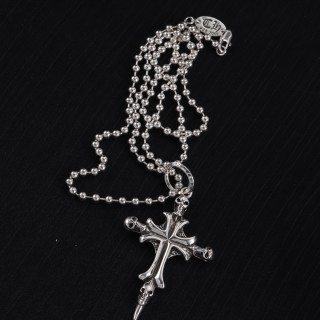 Chrome Hearts Silver Cross Pendant Necklace view 5