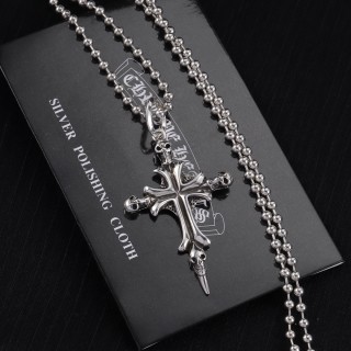 Chrome Hearts Silver Cross Pendant Necklace view 6